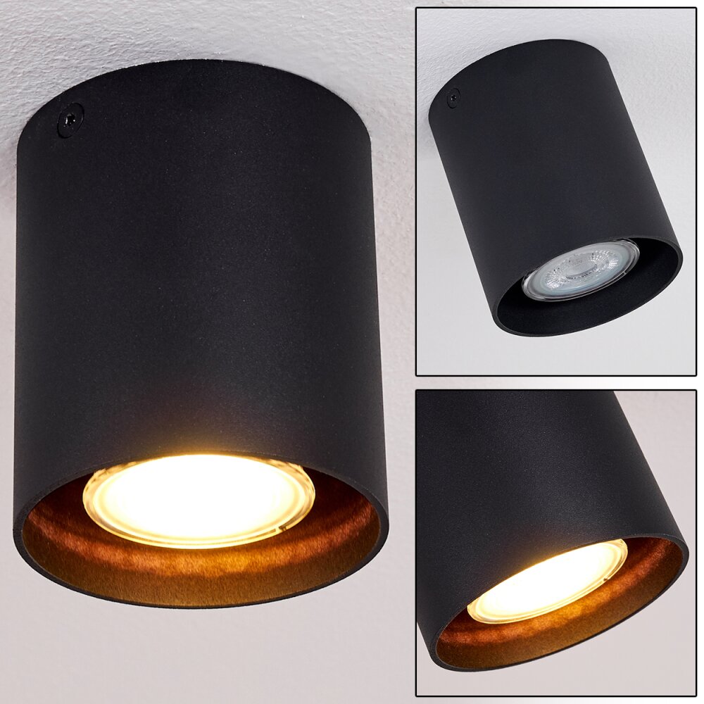 Awuna Deckenleuchte Schwarz, 1-flammig main product photo