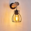 Gondo Wandleuchte Holz hell, Schwarz, 1-flammig Gondo Wandleuchte Holz hell, Schwarz, 1-flammig