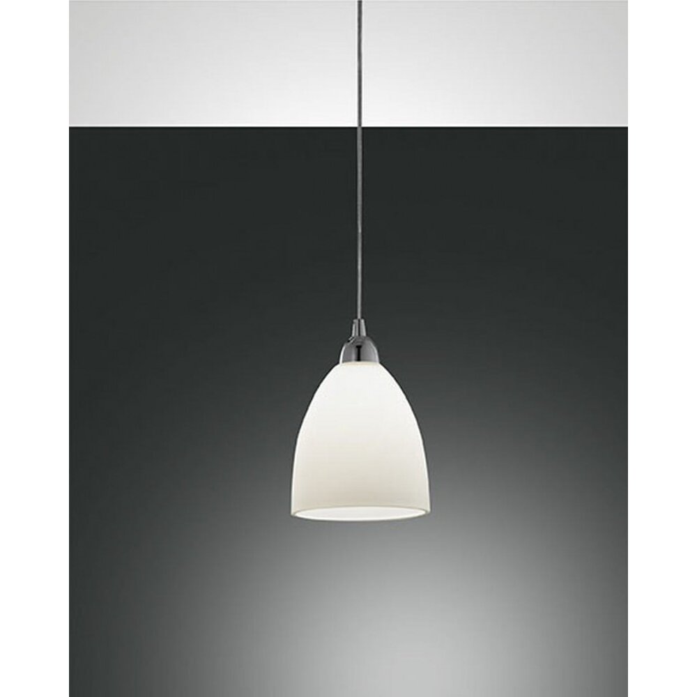 Fabas Luce PROVENZA Hängeleuchte Chrom, 1-flammig main product photo