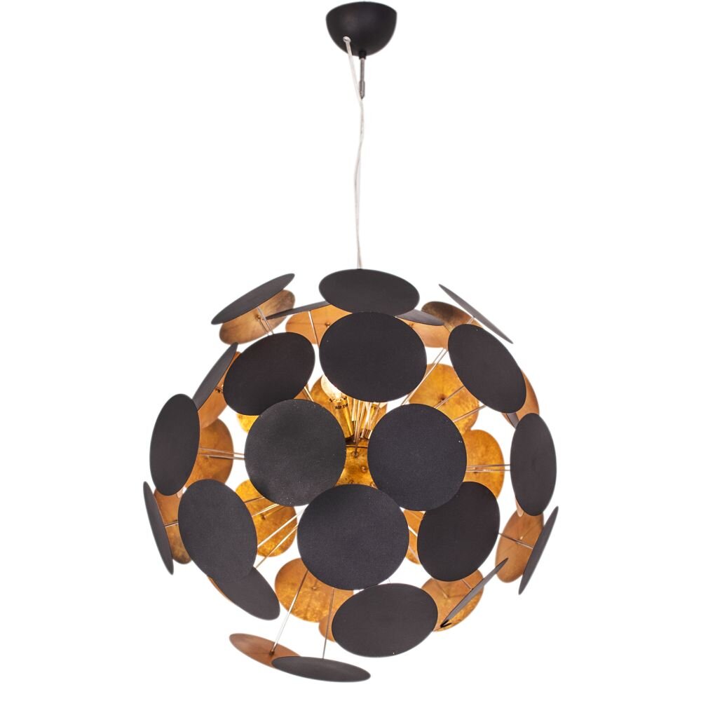 By Rydens Planet Hängeleuchte Gold, Schwarz, 6-flammig main product photo