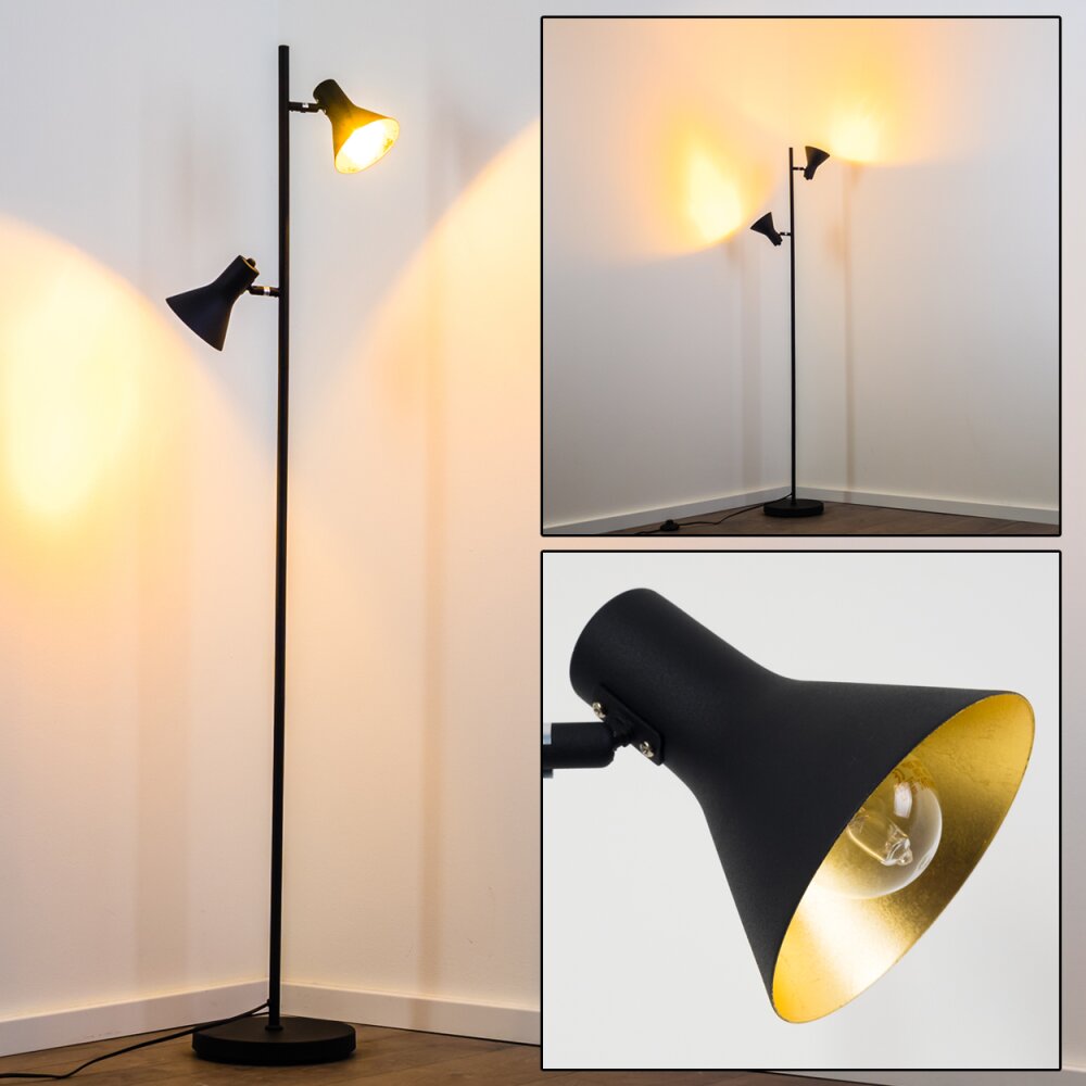 Mavas Stehleuchte Schwarz, 2-flammig main product photo
