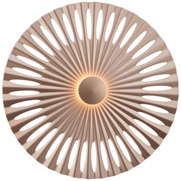 Brilliant Phinx Wandleuchte LED Braun, Cremefarben, 1-flammig