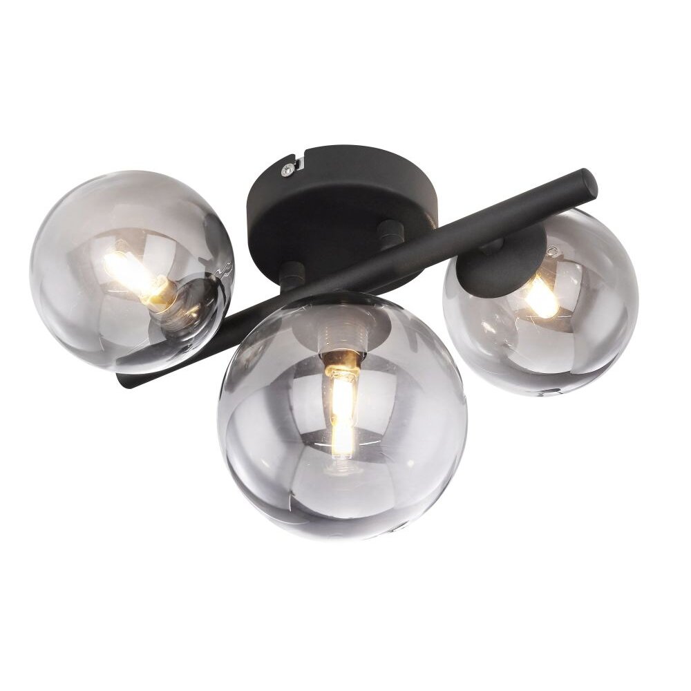 Globo RIHA Deckenleuchte LED Rauchfarben, 3-flammig main product photo