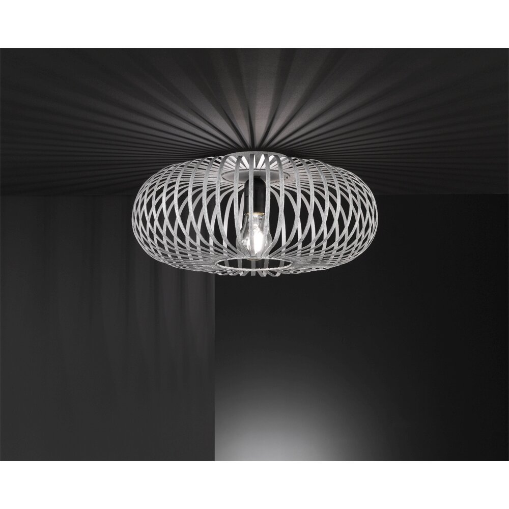 Trio Leuchten JOHANN Deckenleuchte Grau, 1-flammig main product photo