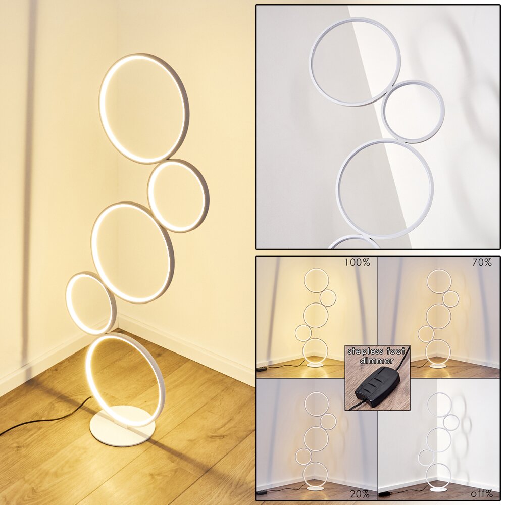 Rodekro Stehleuchte LED Weiß, 1-flammig main product photo