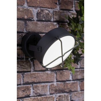 Brilliant Leuchten Nyx Außenwandleuchte LED Anthrazit, 1-flammig Brilliant Leuchten Nyx Außenwandleuchte LED Anthrazit, 1-flammig