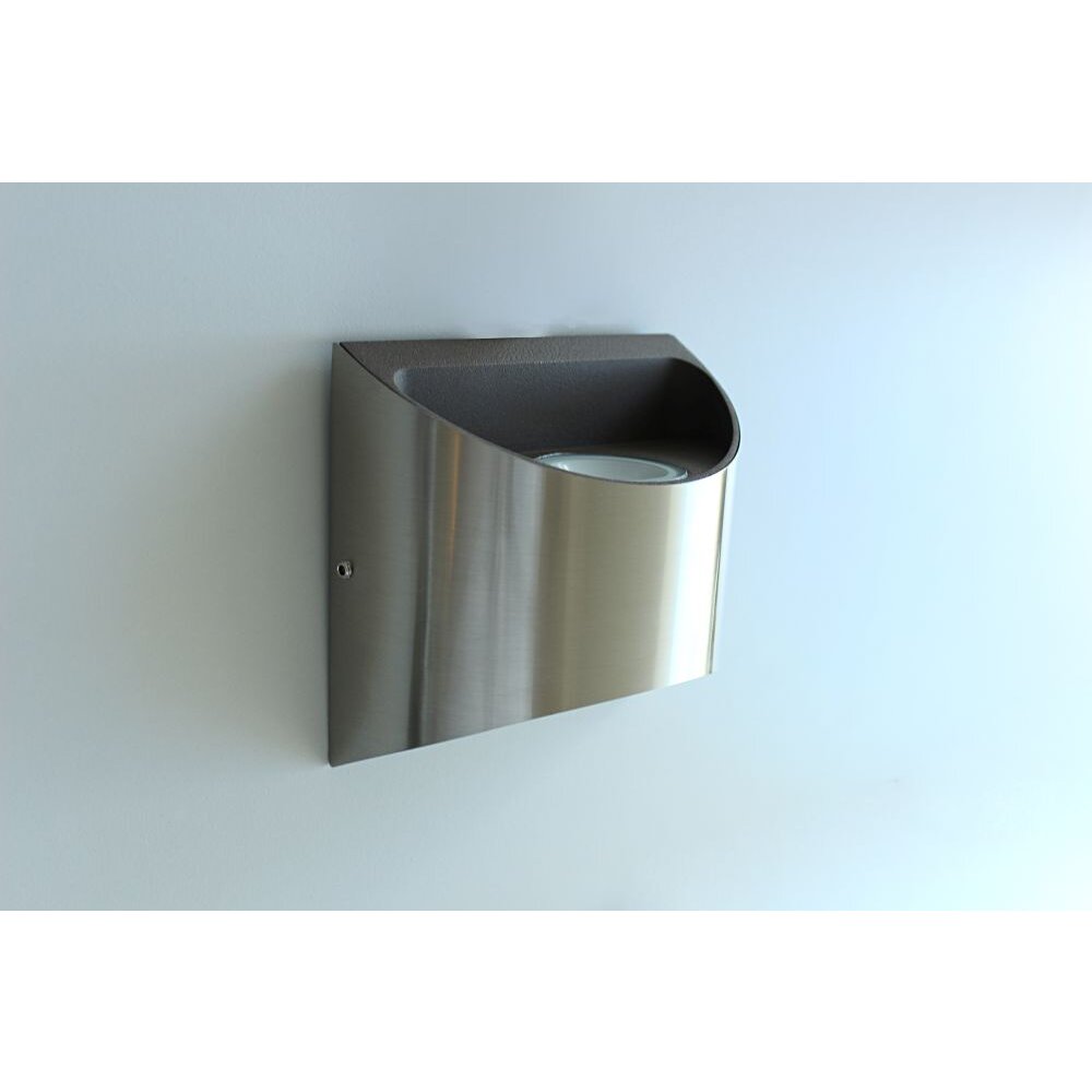 Lutec DODD Wandleuchte LED Edelstahl, 2-flammig main product photo