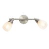 Globo KRISTALL Deckenleuchte Nickel-Matt, 2-flammig