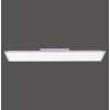 Leuchten Direkt FLAT Deckenpanel LED Silber, 1-flammig, Fernbedienung