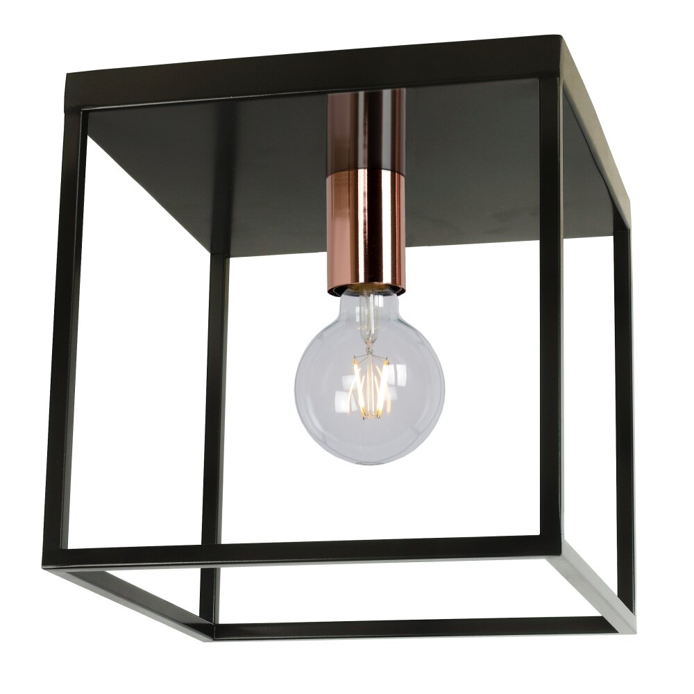 Lucide ARTHUR Deckenleuchte Schwarz, 1-flammig main product photo