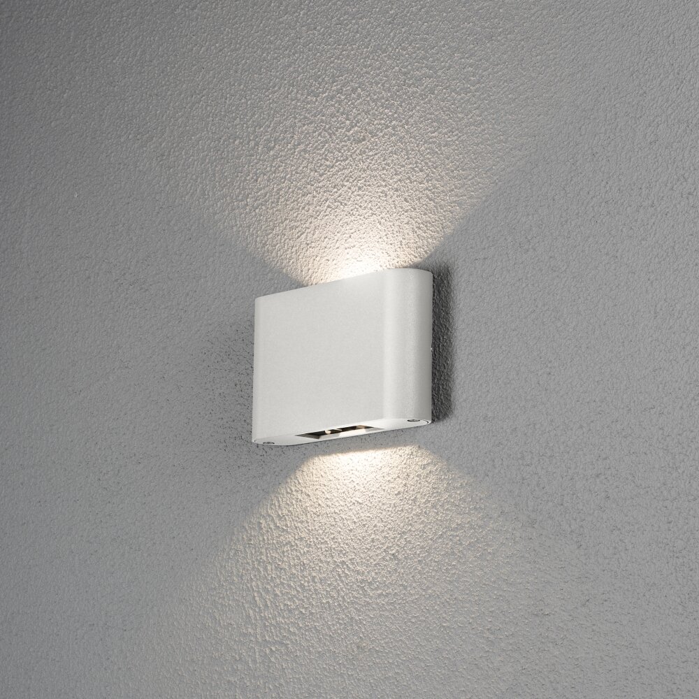 Konstsmide Leuchten Chieri Außenwandleuchte LED Weiß, 2-flammig main product photo