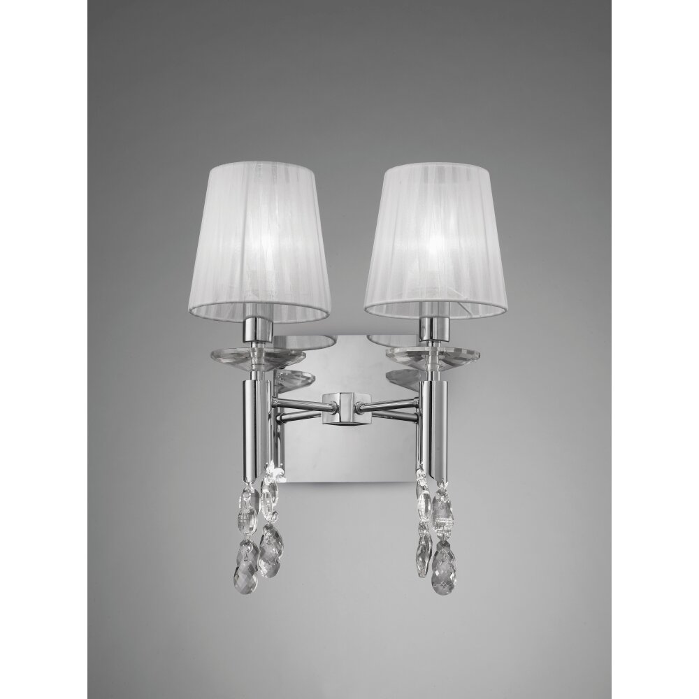 Mantra TIFFANY Wandleuchte Chrom, 2-flammig main product photo