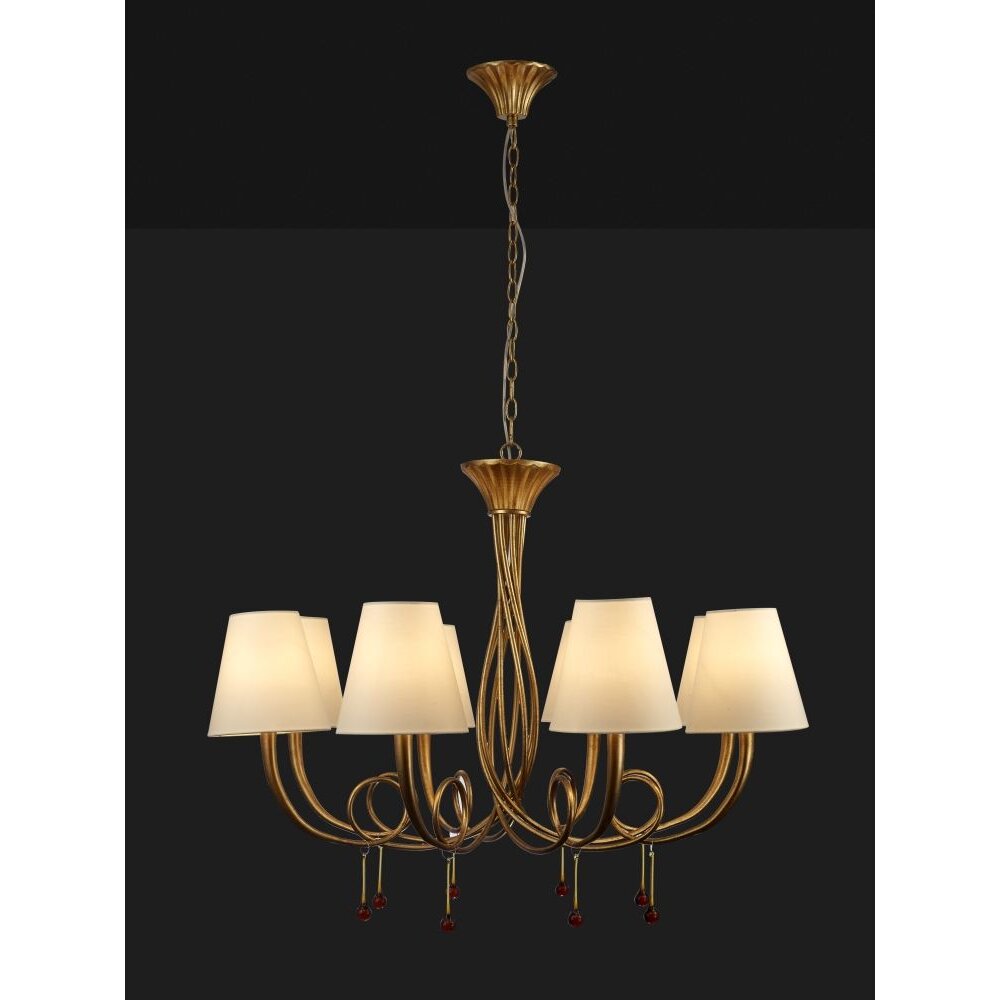 Mantra PAOLA Pendelleuchte Gold, 8-flammig main product photo