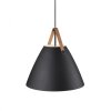 Design For The People by Nordlux Strap48 Pendelleuchte Schwarz, 1-flammig