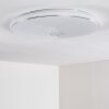 Cirque Deckenleuchte LED Chrom, 1-flammig, Fernbedienung, Farbwechsler