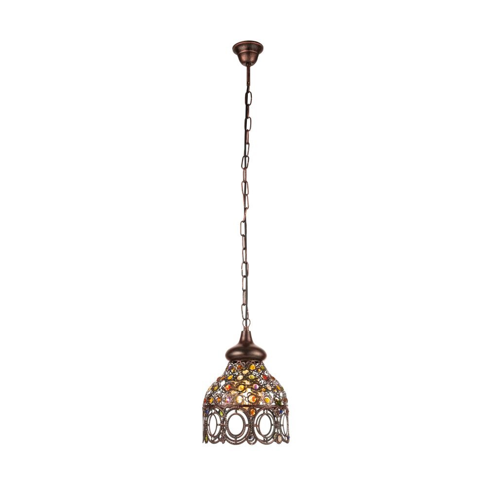 Eglo JADIDA Hängeleuchte Dunkelbraun, Kupferfarben, 1-flammig main product photo