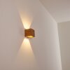 Adak Wandleuchte LED Holz dunkel, 1-flammig