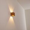 Adak Wandleuchte LED Holz dunkel, 1-flammig