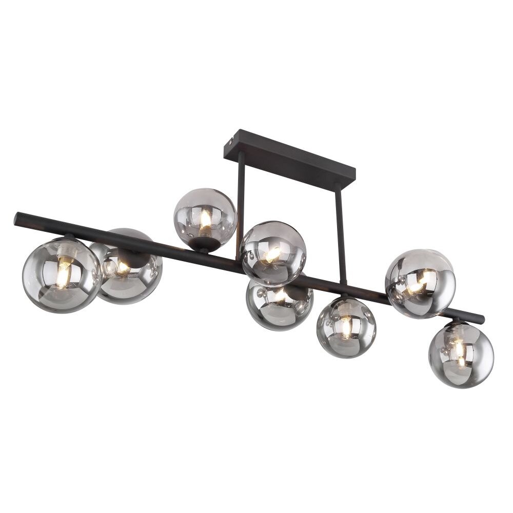 Globo RIHA Deckenleuchte LED Schwarz, 9-flammig main product photo