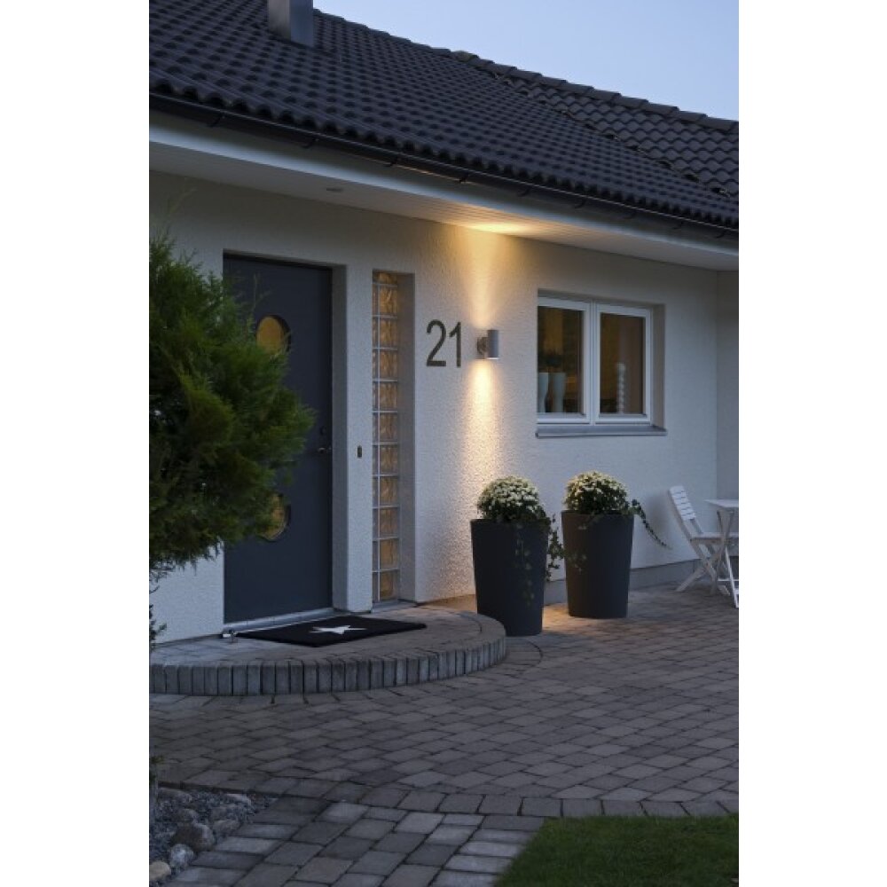 Konstsmide Modena Wandleuchte Grau, 2-flammig main product photo