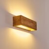 Adak Wandleuchte LED Holz dunkel, 1-flammig