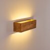 Adak Wandleuchte LED Holz dunkel, 1-flammig