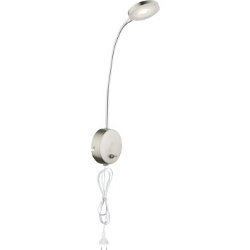 Globo Deniz Wandleuchte LED Nickel-Matt, 1-flammig