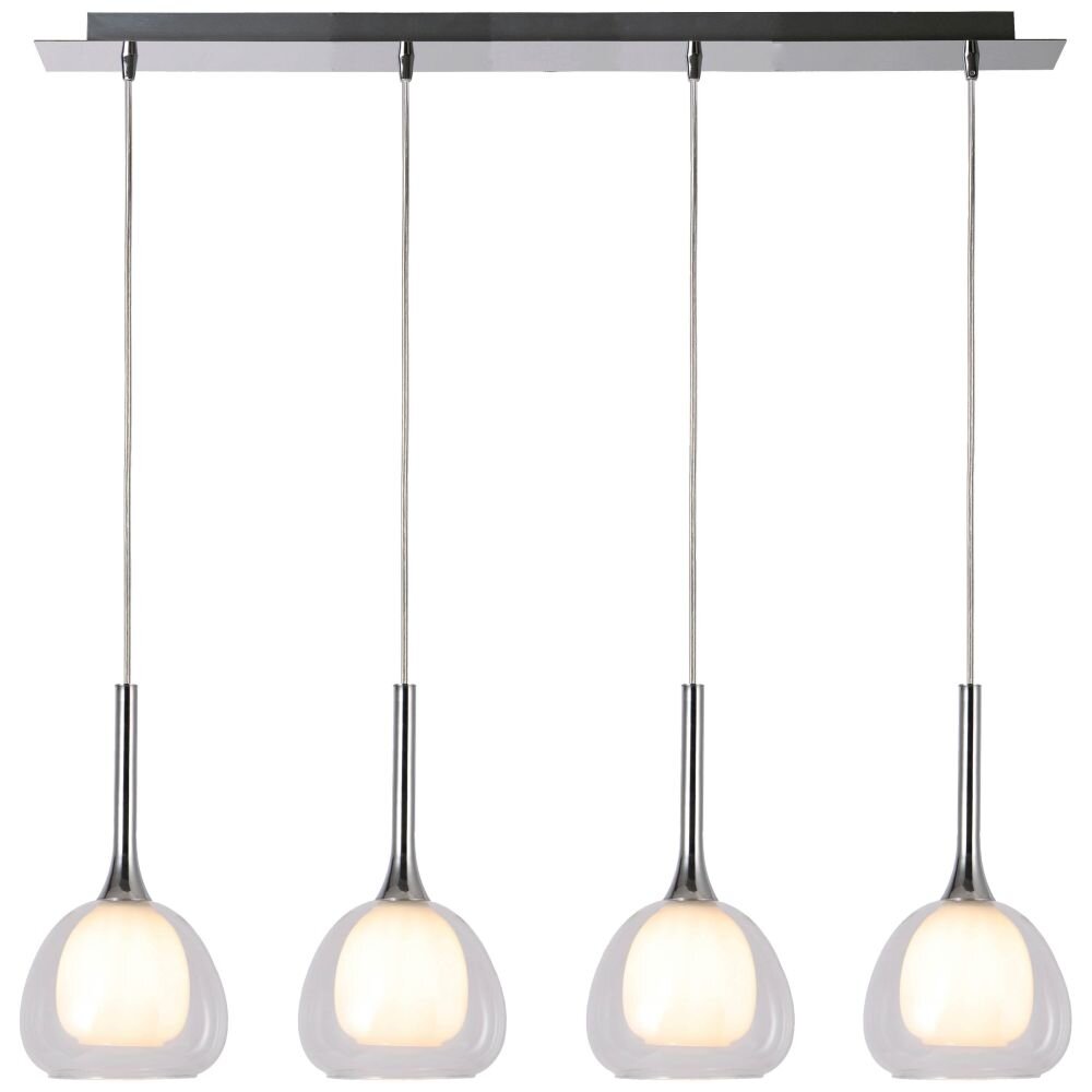 Brilliant Leuchten Hadan Pendelleuchte Chrom, 4-flammig main product photo