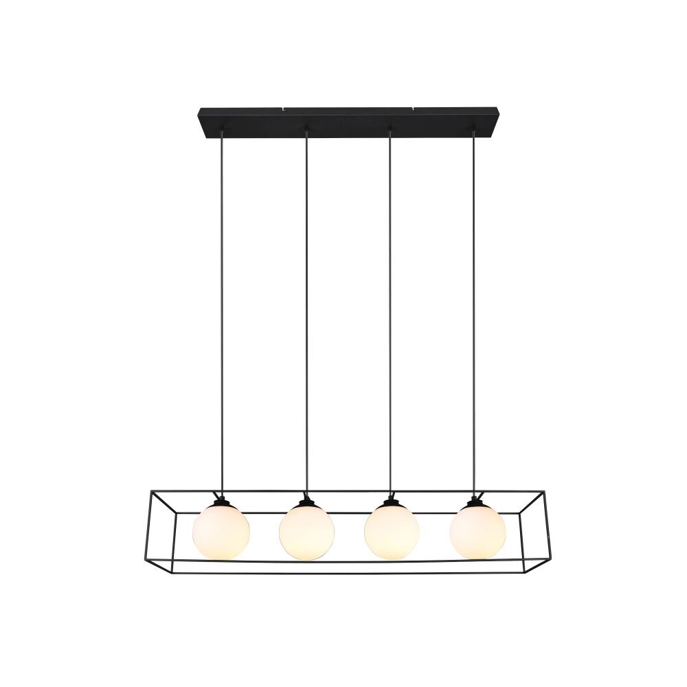 Reality GABBIA Pendelleuchte Schwarz, 4-flammig main product photo