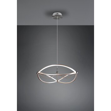 Trio Leuchten Charivari Pendelleuchte LED Nickel-Matt, 1-flammig