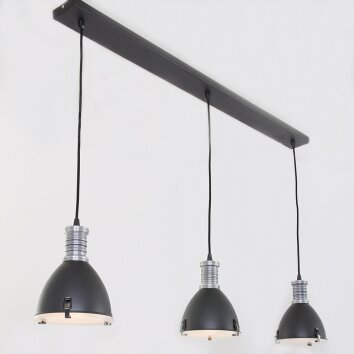Steinhauer Storm Pendelleuchte Schwarz, 3-flammig Steinhauer Storm Pendelleuchte Schwarz, 3-flammig