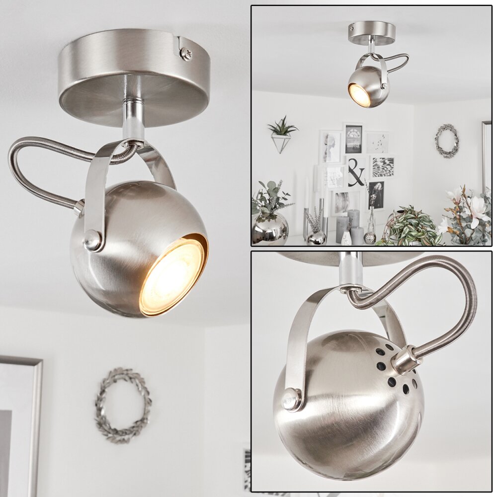 Gadmen Deckenleuchte Chrom, Nickel-Matt, 1-flammig main product photo