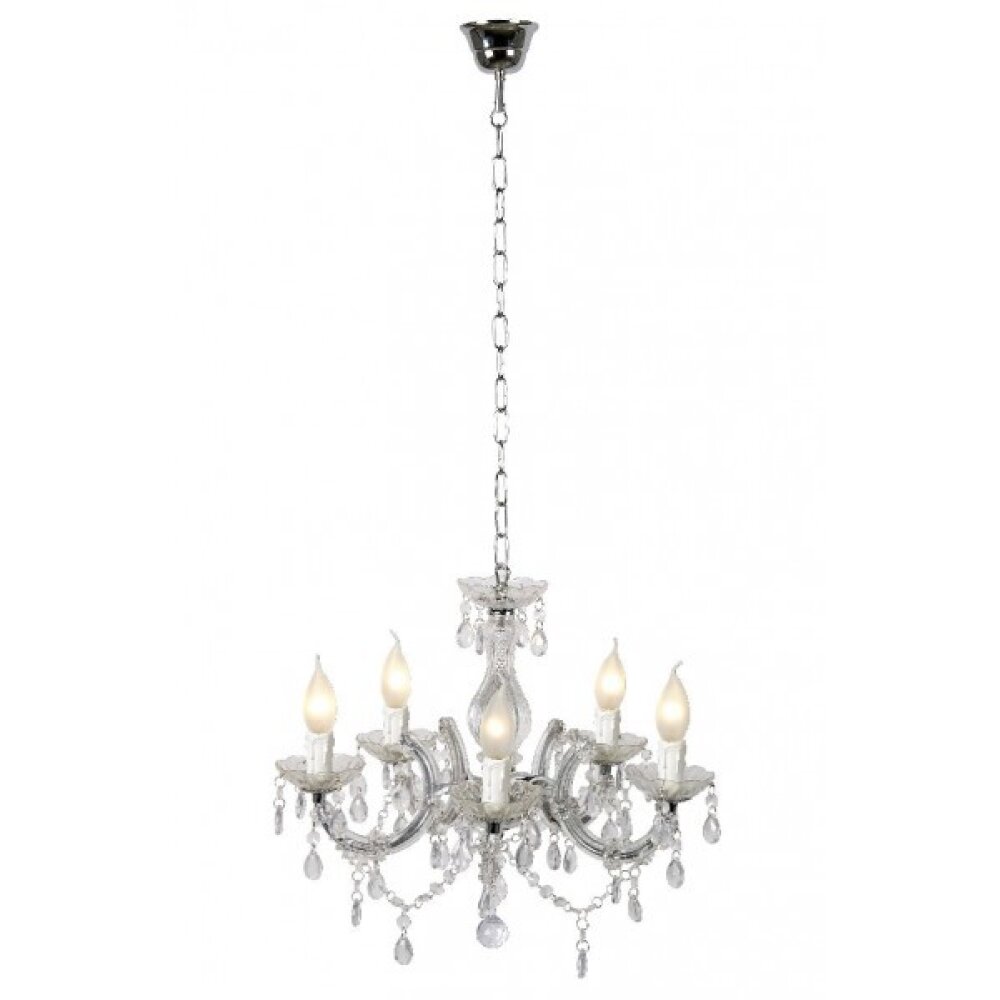 Lucide ARABESQUE Krone Weiß, 5-flammig main product photo