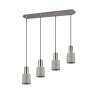 Trio Leuchten Wailer Pendelleuchte LED Nickel-Matt, 4-flammig