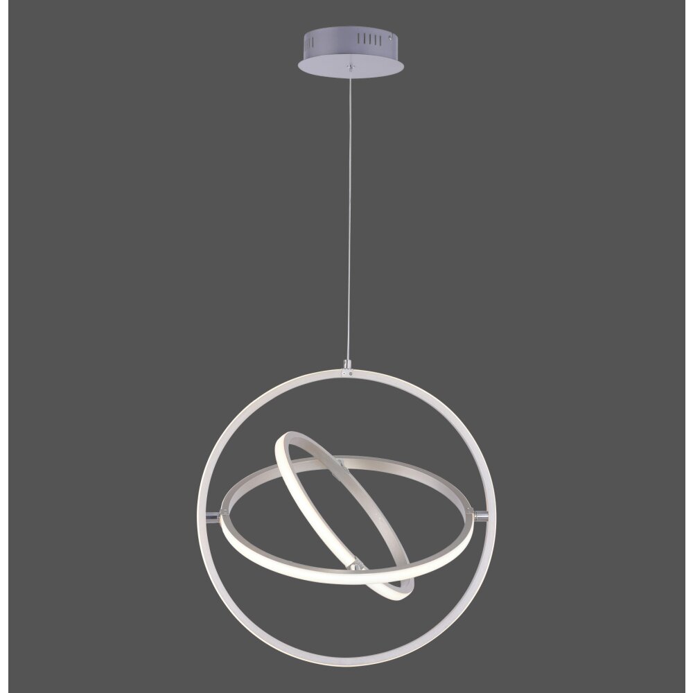 Leuchten Direkt JELLA Pendelleuchte LED Nickel-Matt, 3-flammig