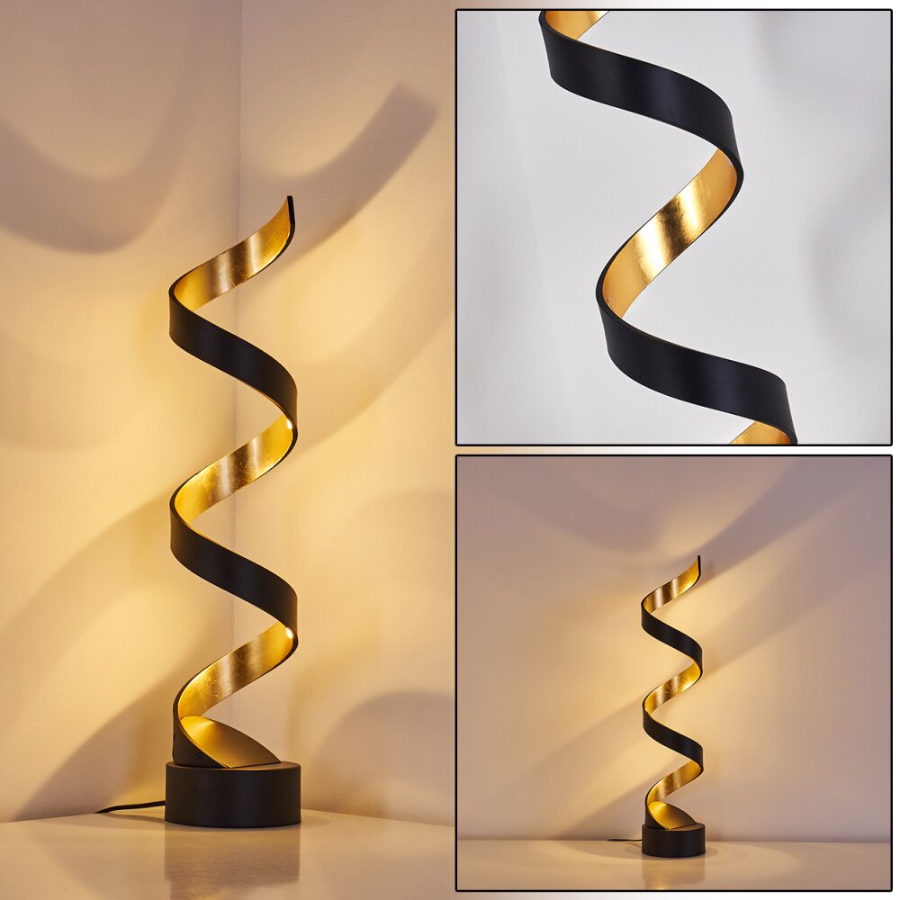 Rezat Tischleuchte LED Schwarz-Gold, 1-flammig main product photo