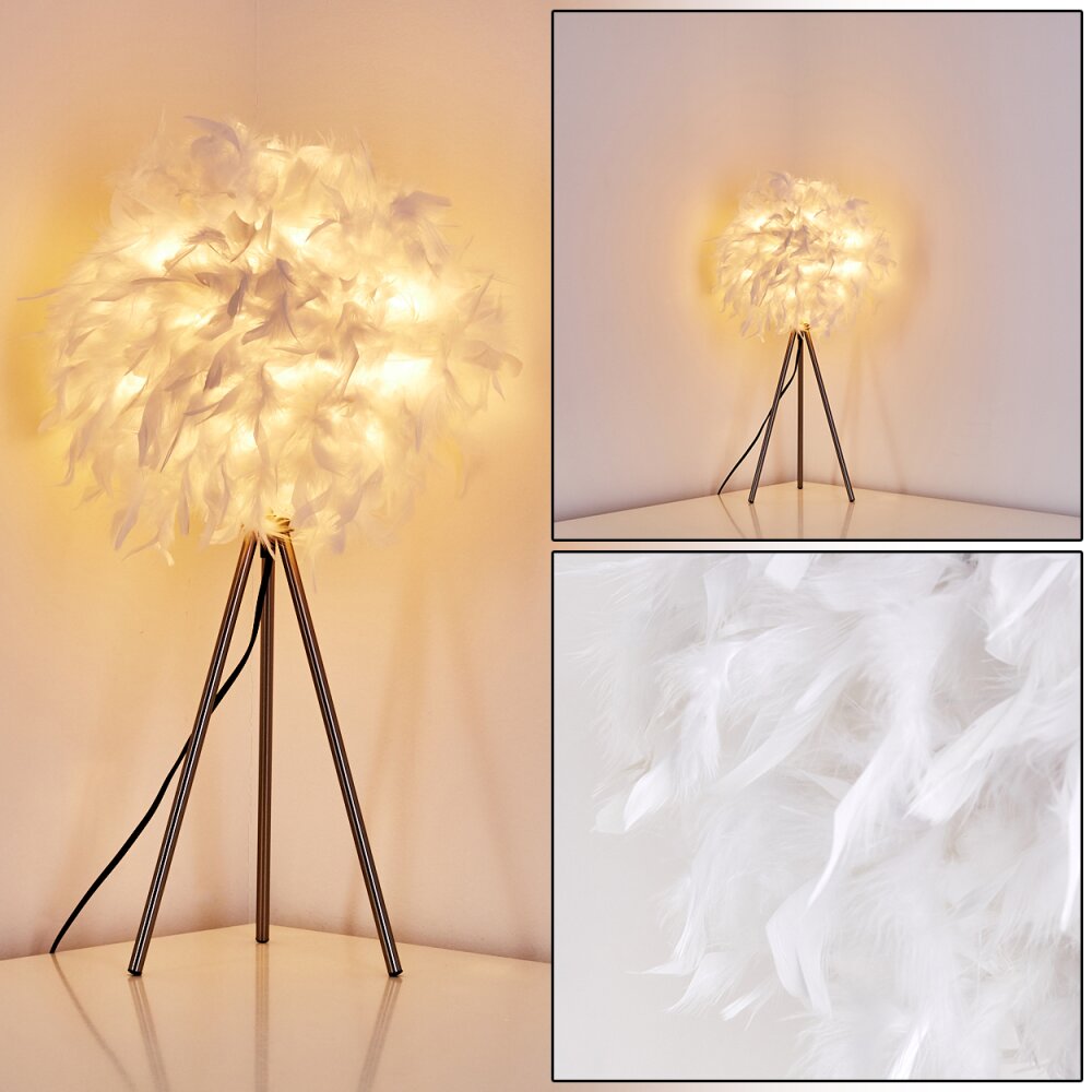 Skaulo Tischleuchte Nickel-Matt, 1-flammig main product photo