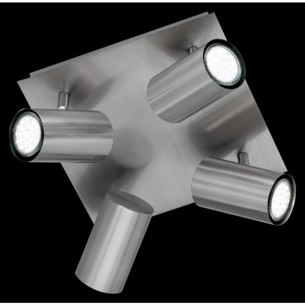 Trio Leuchten MARLEY Deckenleuchte Edelstahl, Nickel-Matt, 4-flammig main product photo
