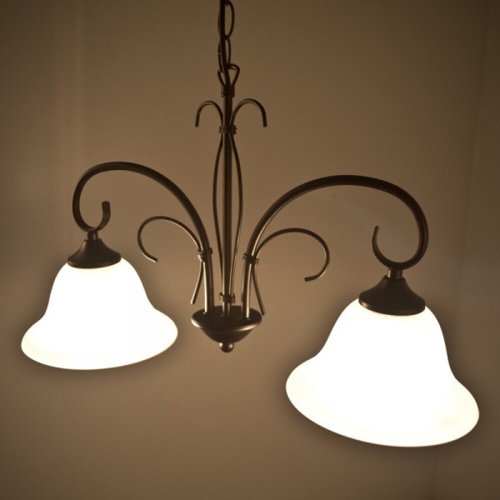 Globo Aries Pendelleuchte Schwarz, Weiß, 2-flammig main product photo