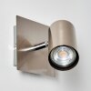 Zuoz Wandspot Nickel-Matt, 1-flammig