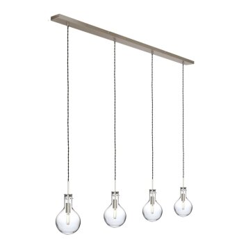 Steinhauer Elegance Hängeleuchte Transparent, Klar, 4-flammig Steinhauer Elegance Hängeleuchte Transparent, Klar, 4-flammig