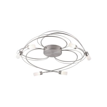 Paul Neuhaus NELIA Deckenleuchte LED Edelstahl, 6-flammig Paul Neuhaus NELIA Deckenleuchte LED Edelstahl, 6-flammig