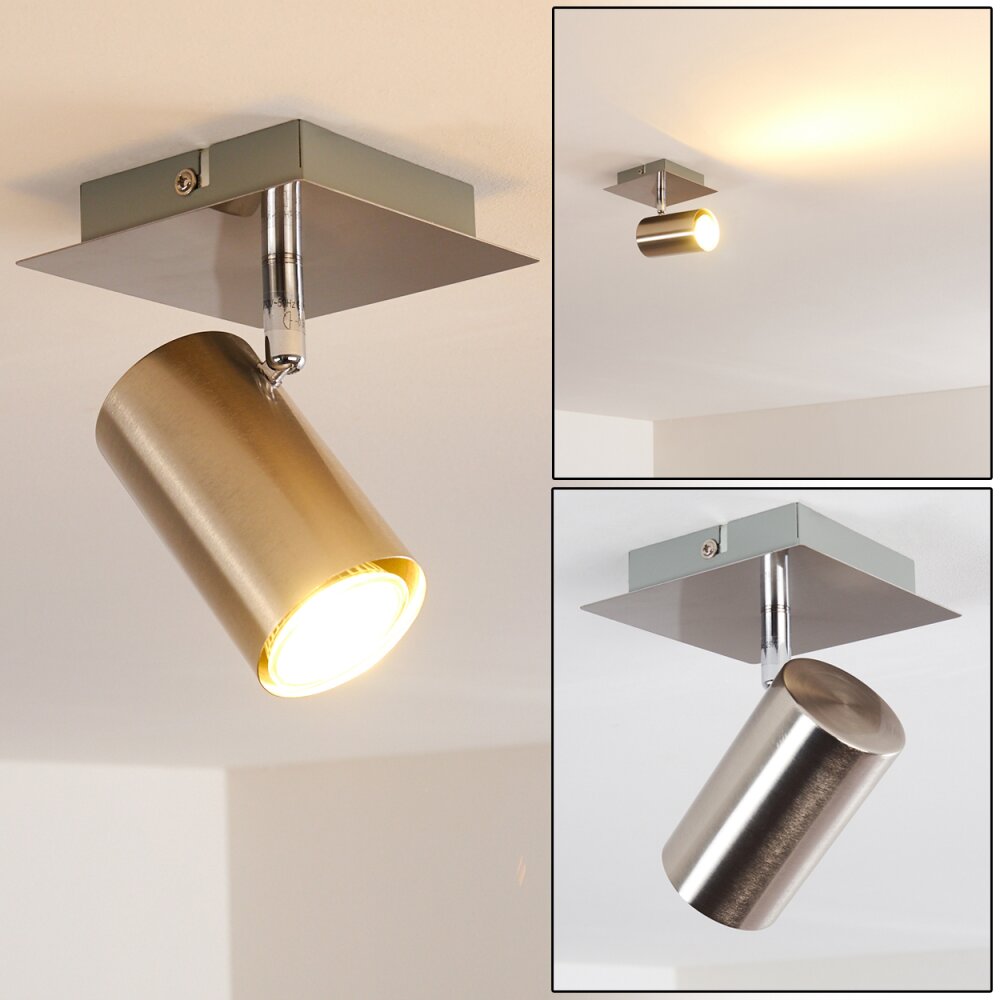 Zuoz Deckenleuchte Nickel-Matt, 1-flammig main product photo