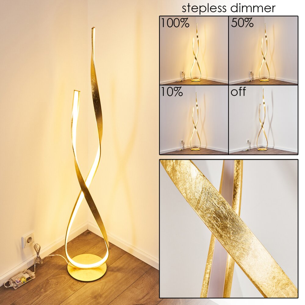 Medle Stehleuchte LED Gold, 1-flammig main product photo