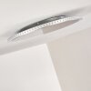 Aitrach Deckenleuchte LED Silber, Weiß, 1-flammig