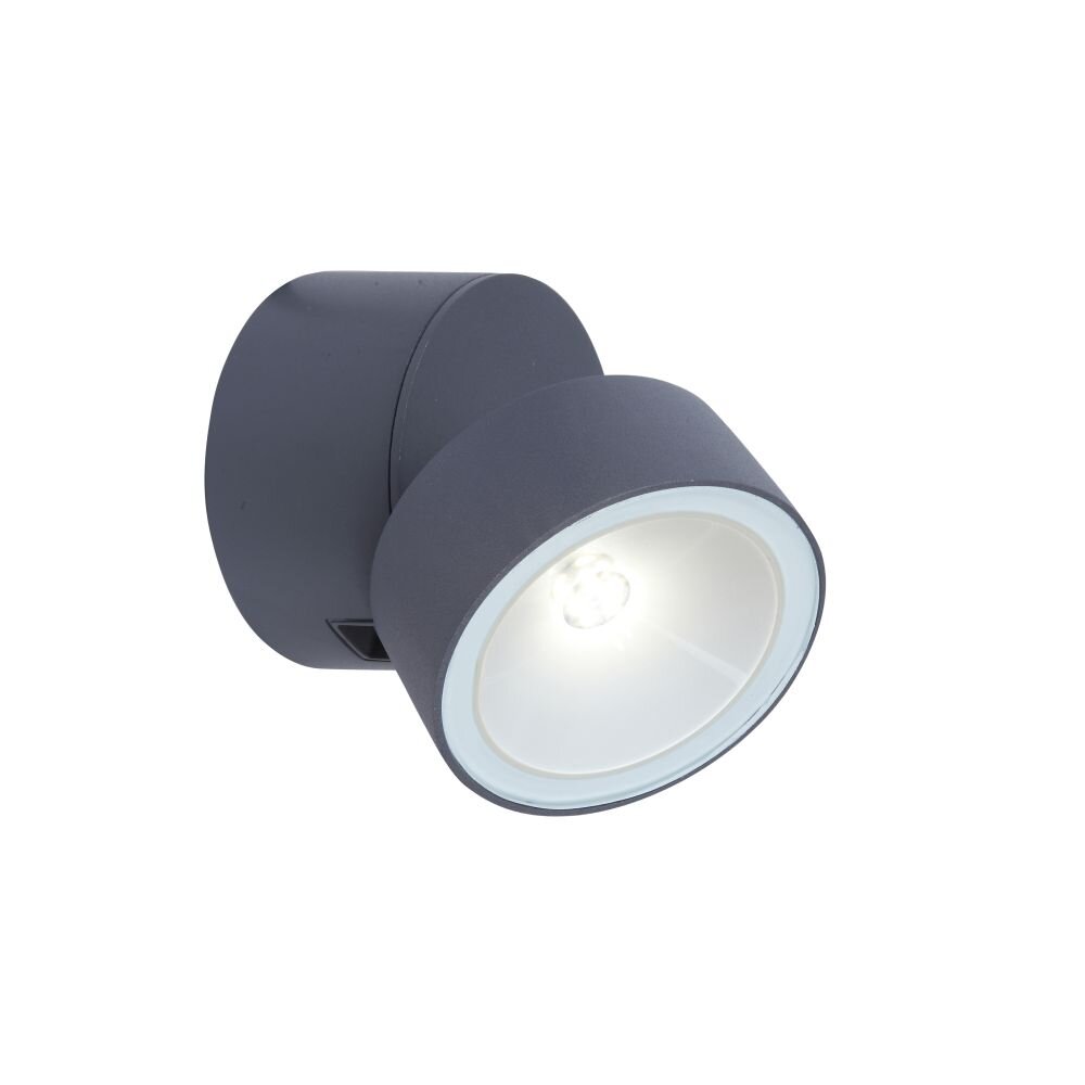 Lutec TRUMPET Aussenwandleuchte LED Anthrazit, 1-flammig main product photo