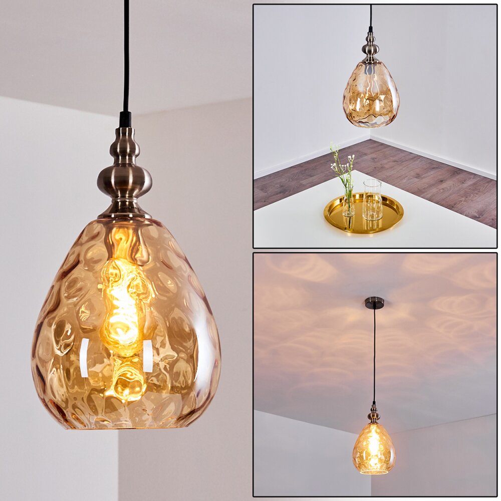 Uddebo Hängeleuchte Nickel-Matt, Schwarz, 1-flammig main product photo
