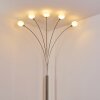 Nikkala Bogenlampe Nickel-Matt, 5-flammig