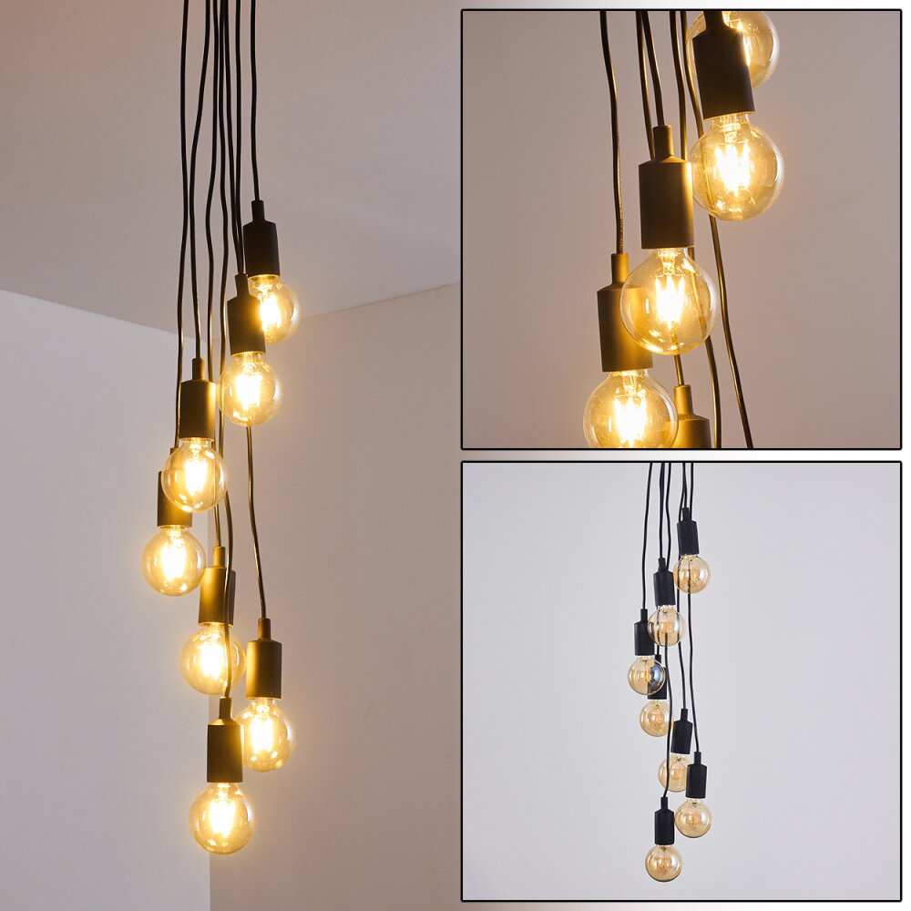 Hallabro Pendelleuchte Schwarz, 7-flammig main product photo