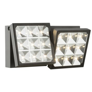 Globo Außenwandleuchte LED Anthrazit, 1-flammig Globo Außenwandleuchte LED Anthrazit, 1-flammig